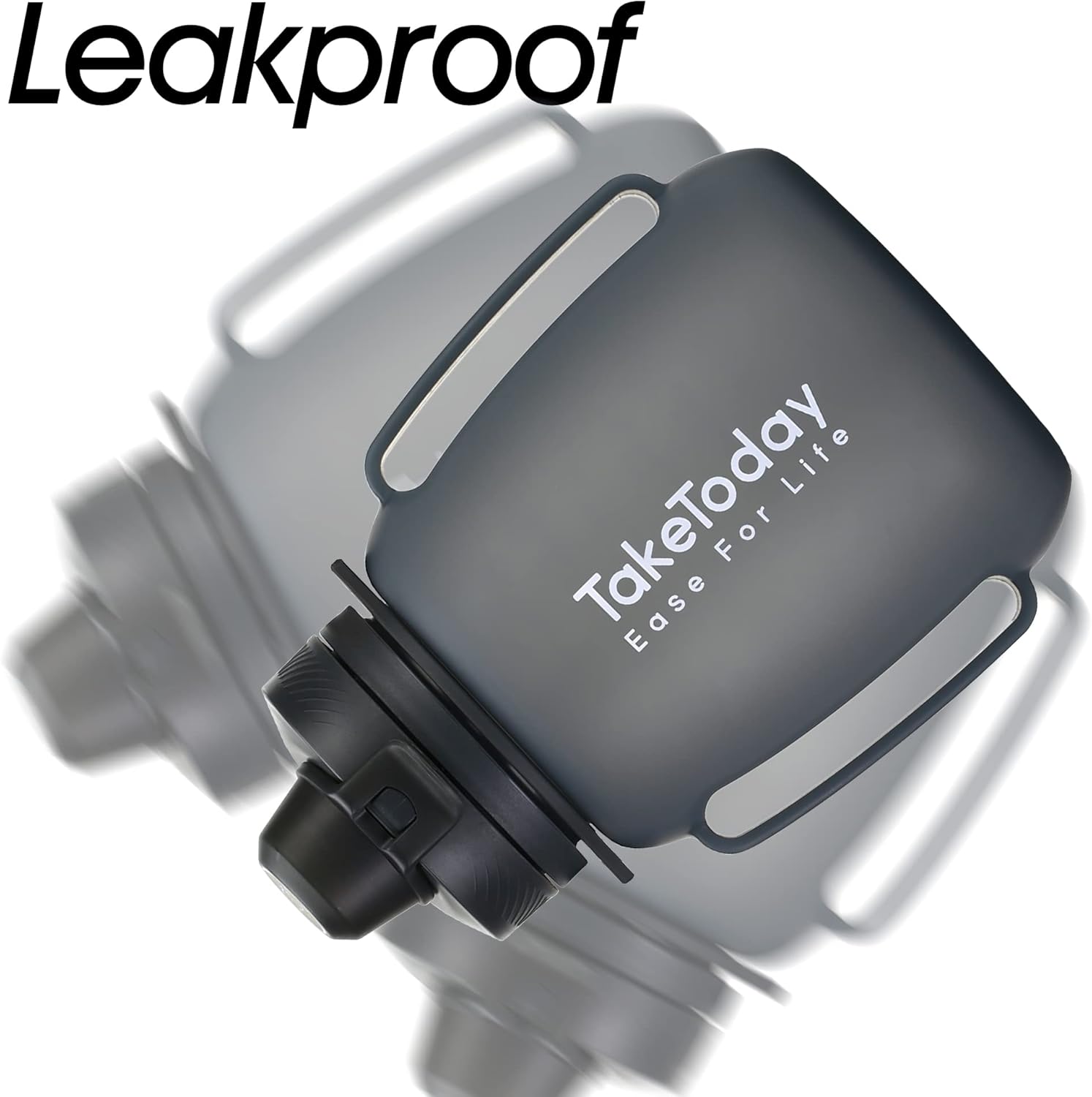 Collapsible Water Bottles 40 OZ Motivational Water Bottle with Straw and Paracord Handle Silicone Sports Water Jug with Times Leakproof Large Water Bottle for Yoga Camping Outdoors - Image 6