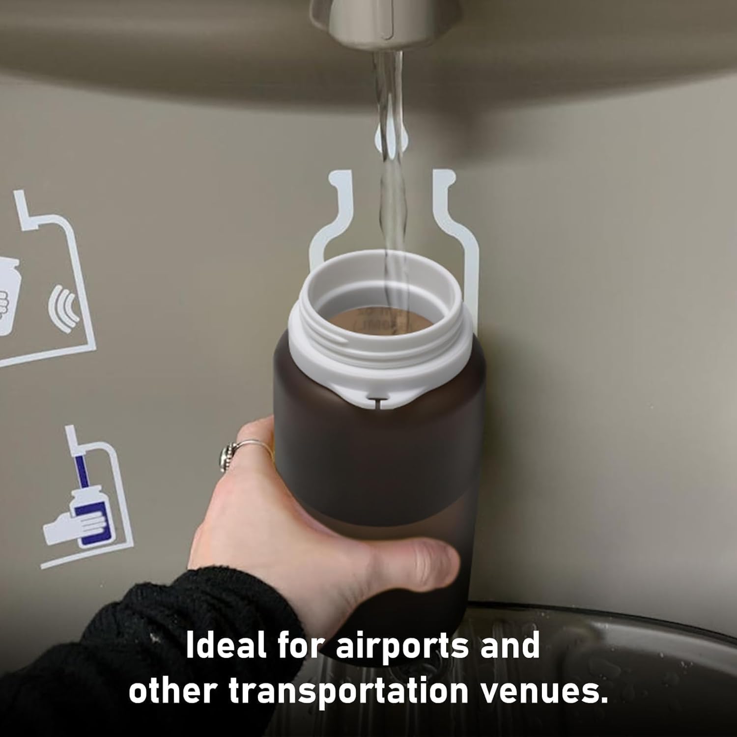 Opard Collapsible Water Bottles 19 Oz - BPA Free, Leak Proof, Foldable Silicone Collapse Bottle, Easy to Compact and Expandable, Travel Essentials Accessories - Image 7